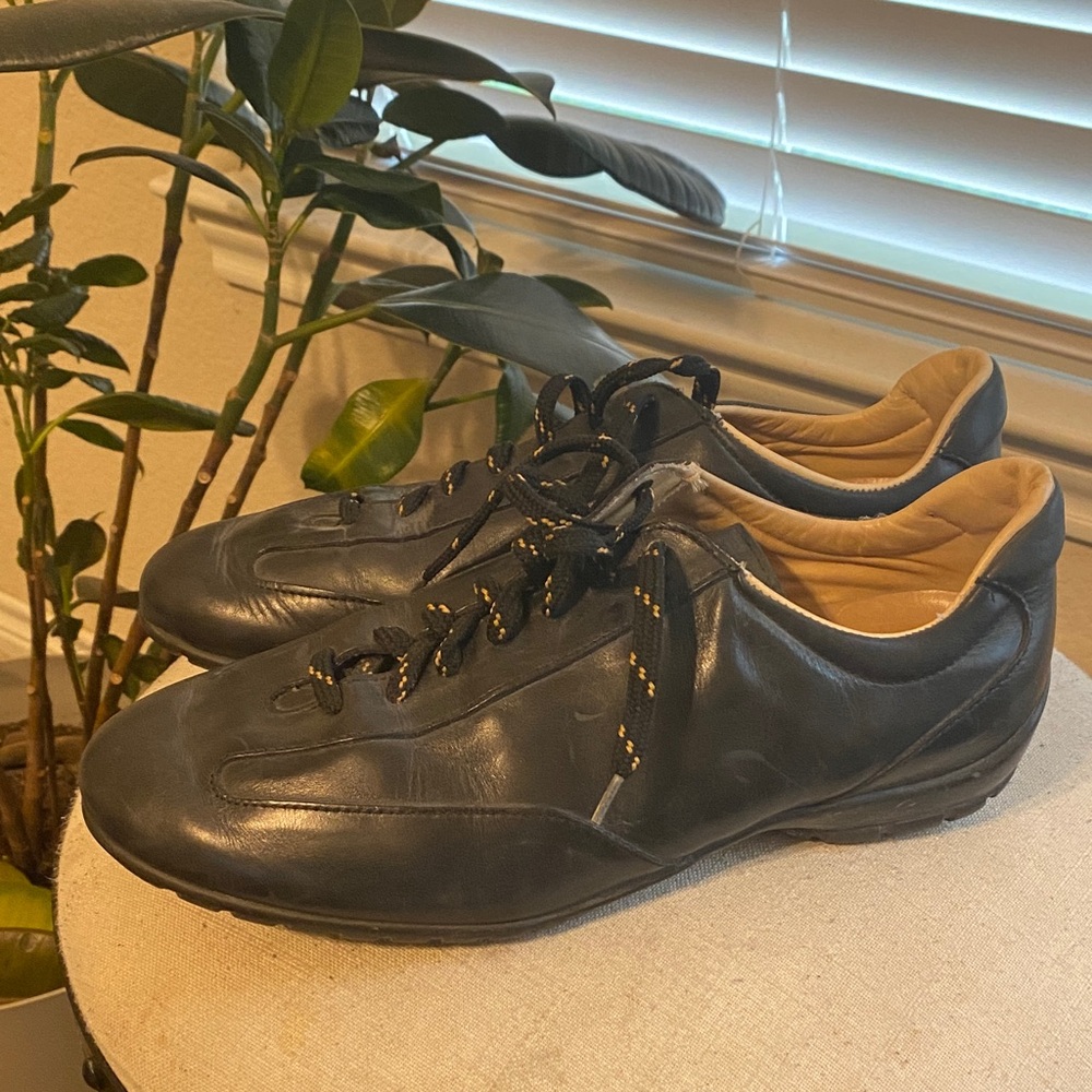 Allen Edmonds Black Leather Sneakers
